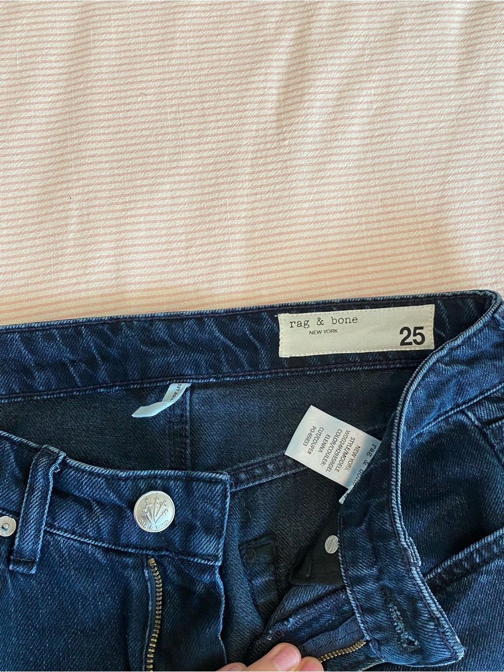 Rag and Bone Logan Mid Rise Wide Leg in Elenna